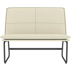 vidaXL Banc Crème 100x75x76 cm Similicuir