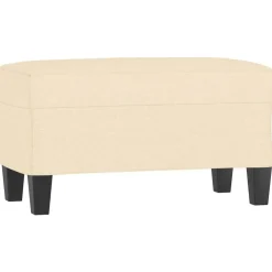 Bancs-vidaXL Banc Crème 70x35x41 cm Tissu Crème