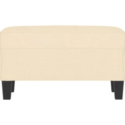 Bancs-vidaXL Banc Crème 70x35x41 cm Tissu Cr&egrave;me