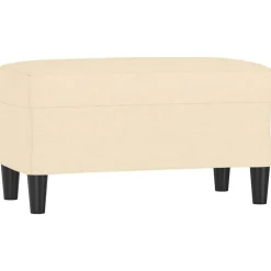 vidaXL Banc Crème 70x35x41 cm Tissu