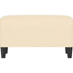 vidaXL Banc Crème 70x35x41 cm Tissu