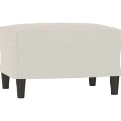vidaXL Banc Crème 70x35x41 cm Velours