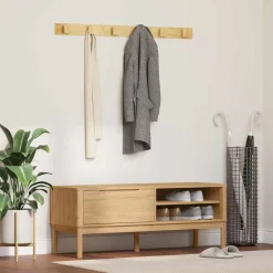 Bancs-vidaXL Banc de couloir avec tiroir FLORO 115 x 40 x 45 cm Cire marron