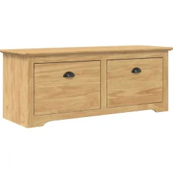 Bancs-vidaXL Banc de couloir avec tiroir BODO 118 x 40 x 50 cm marron miel