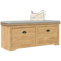 Bancs-vidaXL Banc de couloir avec tiroir BODO 118 x 40 x 50 cm marron miel
