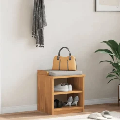 Bancs-vidaXL Banc de couloir SANDNES 45x40x50 cm bois de pin massif Finition acacia