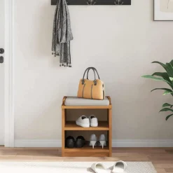 Bancs-vidaXL Banc de couloir SANDNES 45x40x50 cm bois de pin massif Finition acacia