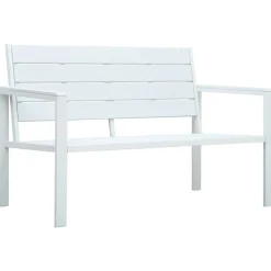 vidaXL Banc de jardin 120 cm PEHD Aspect de bois