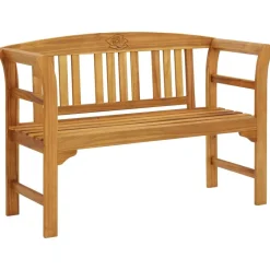 vidaXL Banc de jardin 114 cm bois d'acacia solide