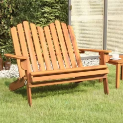 Mobilier De Jardin-vidaXL Banc de jardin Adirondack 126 cm bois massif d'acacia Naturel