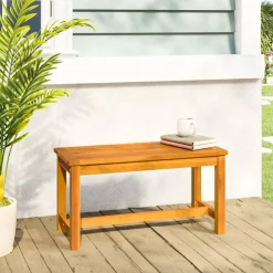 Mobilier De Jardin-vidaXL Banc de jardin 80x35x45 cm bois massif d'acacia