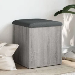 vidaXL Banc de rangement 42x42x45 cm bois d'ingénierie