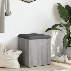 vidaXL Banc de rangement 42x42x45 cm bois d'ingénierie