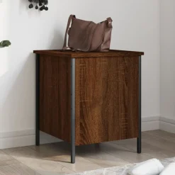 vidaXL Banc de rangement chêne marron 40x42,5x50 cm bois d'ingénierie
