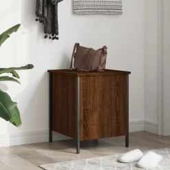 vidaXL Banc de rangement chêne marron 40x42,5x50 cm bois d'ingénierie