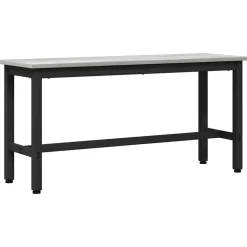 vidaXL Banc de salle à manger Gris Sonoma 100 x 32,5 x 48,5 cm