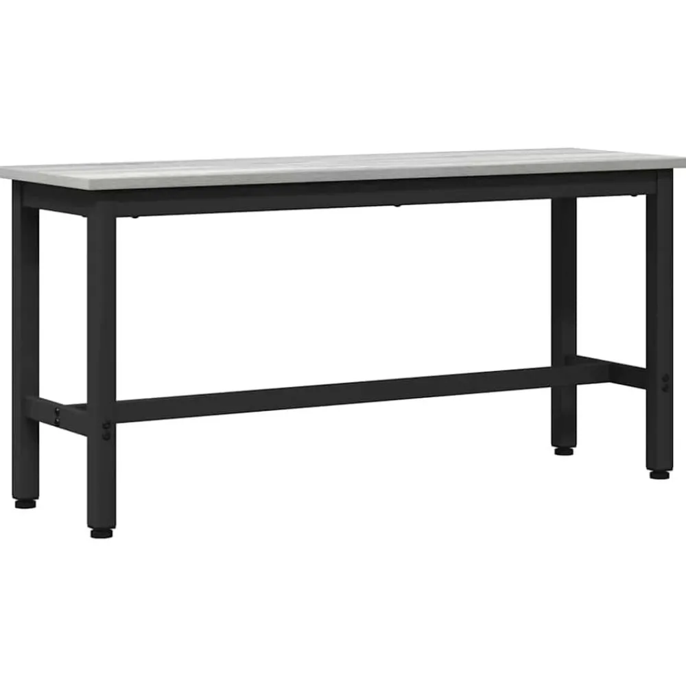vidaXL Banc de salle à manger Gris Sonoma 100 x 32,5 x 48,5 cm