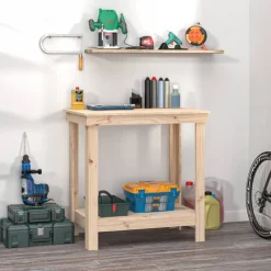 Accessoires De Quincaillerie-vidaXL Banc de travail 80x50x80 cm Bois de pin massif Naturel