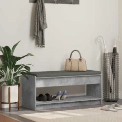 vidaXL Banc d'entrée avec coussin 103 x 38 x 45 cm
