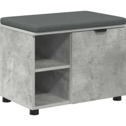 vidaXL Banc d'entrée avec coussin 60 x 38 x 46 cm
