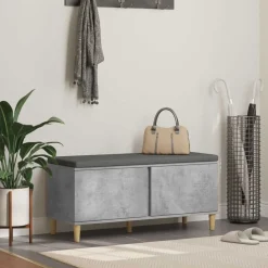 vidaXL Banc d'entrée avec coussin 100 x 38 x 46 cm