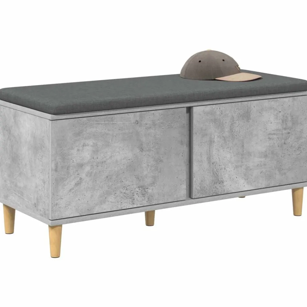 vidaXL Banc d'entrée avec coussin 100 x 38 x 46 cm