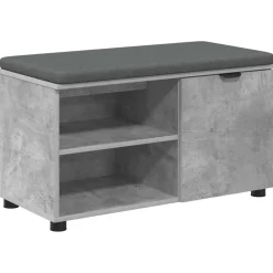 vidaXL Banc d'entrée avec coussin 80 x 38 x 46 cm