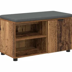 vidaXL Banc d'entrée avec coussin 80 x 38 x 46 cm