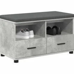 vidaXL Banc d'entrée avec coussin 80 x 38 x 46 cm