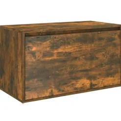 vidaXL Banc d'entrée 80x40x45 cm Chêne fumé Bois d'ingénierie