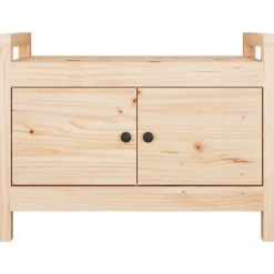 vidaXL Banc d'entrée 80x40x60 cm Bois de pin massif