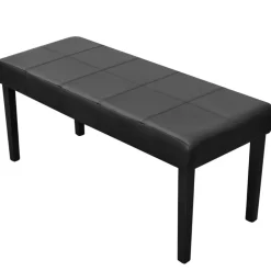 Bancs-vidaXL Banc en cuir synthétique de haute qualité Noir