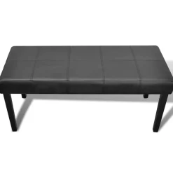 Bancs-vidaXL Banc en cuir synthétique de haute qualité Noir