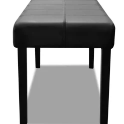 Bancs-vidaXL Banc en cuir synthétique de haute qualité Noir