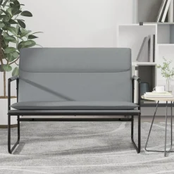Bancs-vidaXL Banc 100x64x80 cm Tissu Gris clair