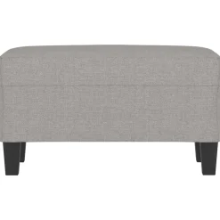 Bancs-vidaXL Banc 70x35x41 cm Tissu Gris clair