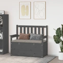vidaXL Banc 112,5x51,5x96,5 cm Bois de pin massif