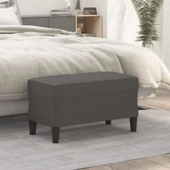 Bancs-vidaXL Banc 70x35x41 cm Similicuir Gris