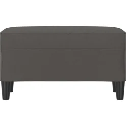 Bancs-vidaXL Banc 70x35x41 cm Similicuir Gris