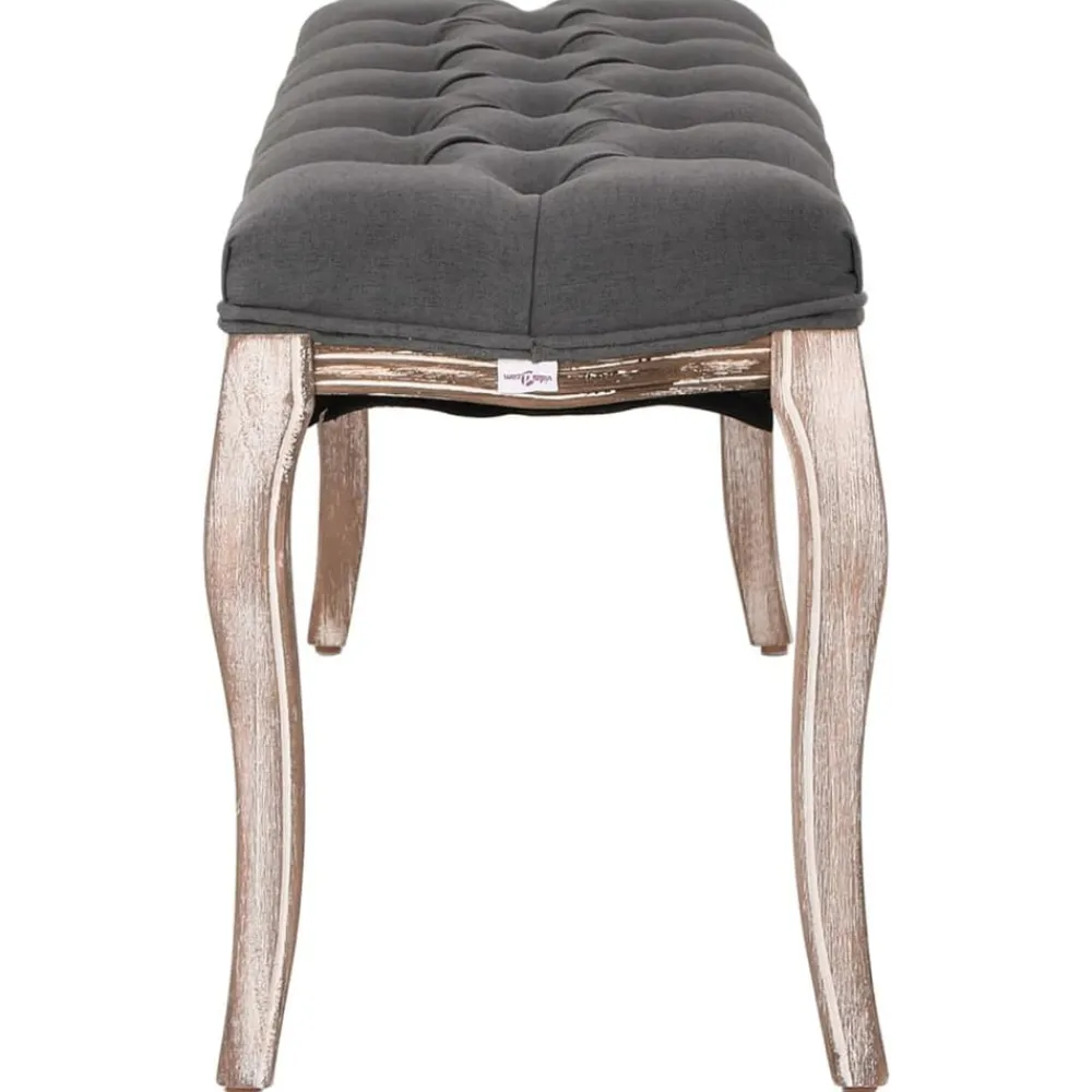 vidaXL Banc Lin Bois solide 110x38x48 cm