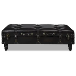 vidaXL Banc long de rangement marron