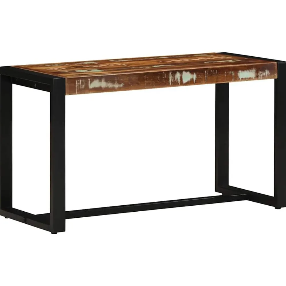 Bancs-vidaXL Banc multicolore 80x35x45 cm bois massif récupération