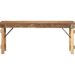 vidaXL banc Naturel 110 x 35 x 46 cm Bois ancien récupéré