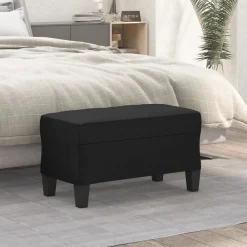 Bancs-vidaXL Banc 70x35x41 cm Similicuir Noir