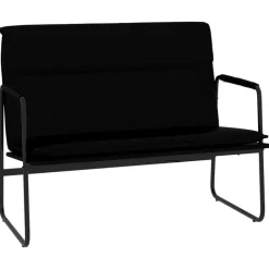 Bancs-vidaXL Banc 100x64x80 cm Similicuir Noir