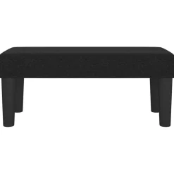 Bancs-vidaXL Banc 70x30x30 cm Tissu Noir