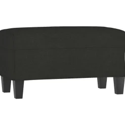 Bancs-vidaXL Banc 70x35x41 cm Tissu Noir