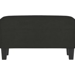 Bancs-vidaXL Banc 70x35x41 cm Tissu Noir