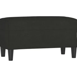 Bancs-vidaXL Banc 70x35x41 cm Tissu Noir