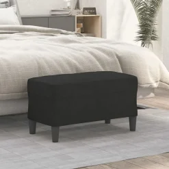 Bancs-vidaXL Banc 70x35x41 cm Tissu Noir